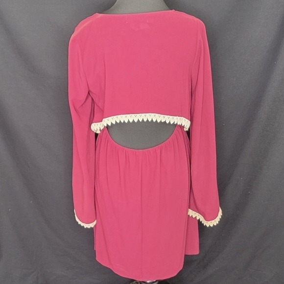 NWT Umgee Long Sleeve Open Back Dress S - Picture 7 of 11